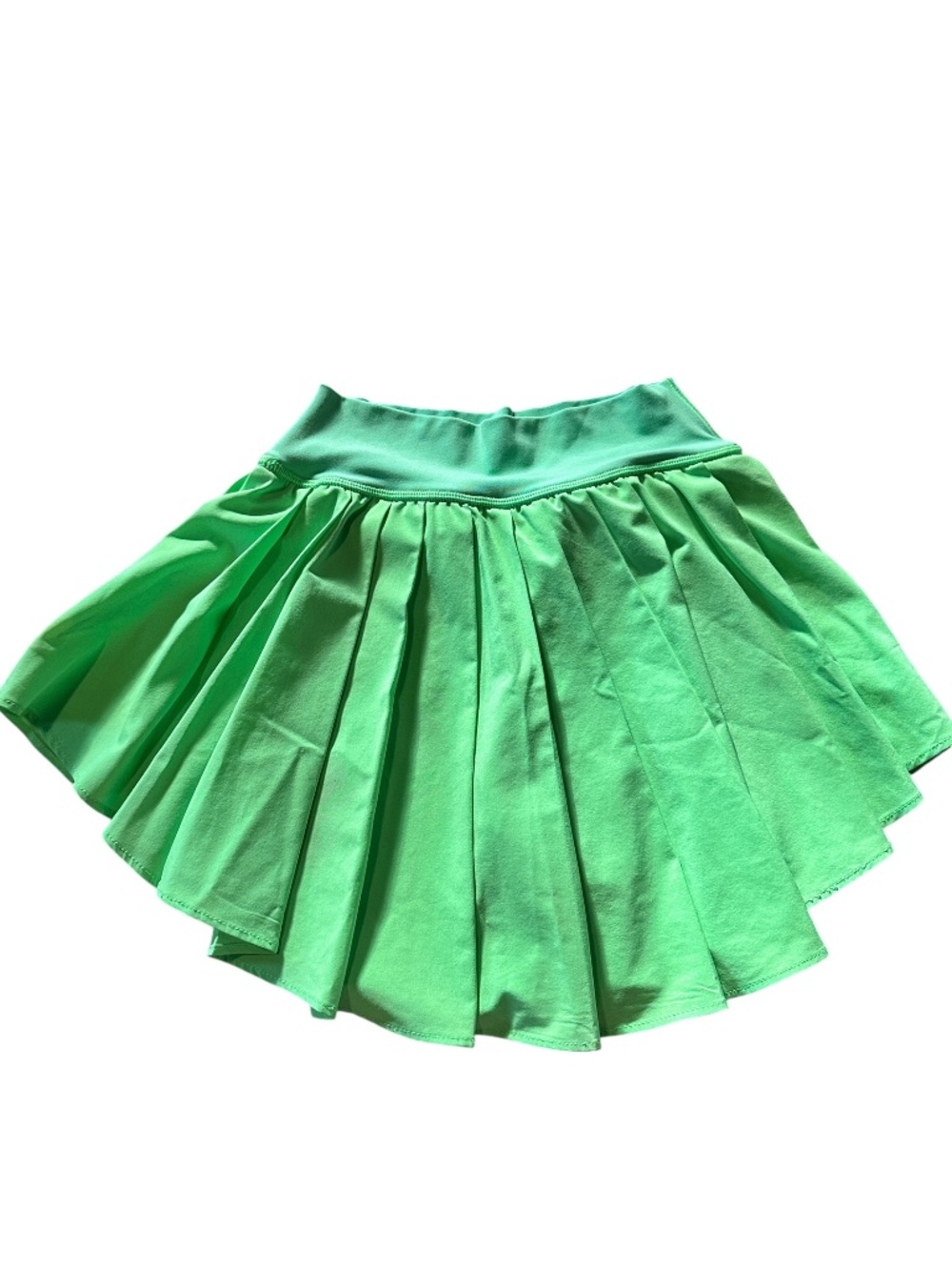 Offline by Aerie Bright Neon Green Real Me Tennis Skort/Skirt XXS